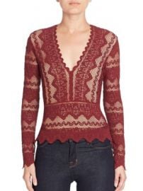 Nightcap Clothing - Sierra Deep V-Neck Top at Saks Fifth Avenue