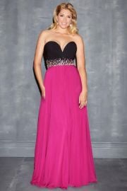 Nightmoves by Allure Sweetheart Chiffon Gown at Misses Dressy