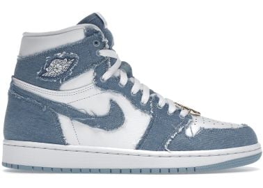 Nike Air Jordan 1 High Sneakers in Denim at StockX