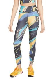 Nike Aurora Marble Print Leggings at Nordstrom