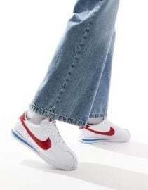 Nike Cortez sneakers in white and red at ASOS