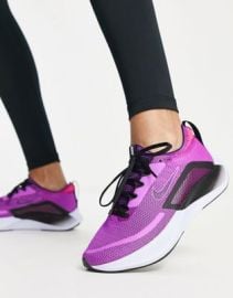 Nike Running Zoom Fly 4 sneakers in hyper violet at ASOS