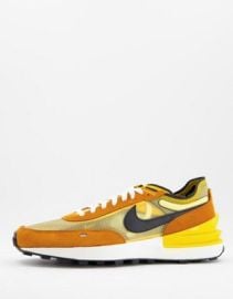 Nike Waffle One SE sneakers in university goldblack at ASOS