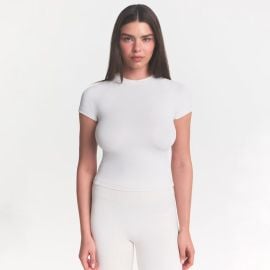 NikeSKIMS MATTE PADDED BABY T-SHIRT IVORY SKIMS at Skims