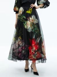 Nilda Voluminous Maxi Skirt In Essential Floral Alice Olivia at Alice + Olivia