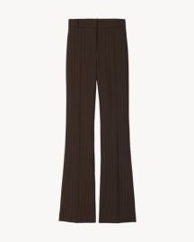 Nili Lotan Arielle Pant in Brown Stripe at Nili Lotan