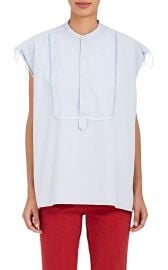 Nili Lotan Elise Fringed Cotton Oxford Cloth Blouse at Barneys