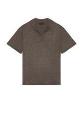 Nili Lotan Finnley Polo Sweater In Army Green at Revolve