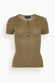 Nili Lotan Francene Sweater in Military Green Hampden Clothing at Hampden Clothing