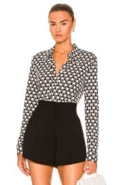 Nili Lotan Geoemtric Pattern Print Shirt at Forward