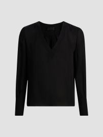 Nili Lotan Mariposa Silk V Neck Blouse at Saks Fifth Avenue