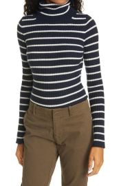 Nili Lotan Raven Stripe Cashmere Turtleneck Sweater at Nordstrom Rack