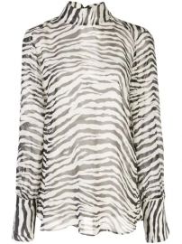 Nili Lotan Zebra Print long-sleeve Top - Farfetch at Farfetch