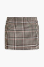 Nimue Prince Of Wales Checked Woven Mini Skirt at The Outnet