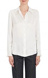 Nina Lip-Print Silk Blouse by LAgence at Barneys