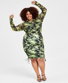 Nina Parker Trendy Plus Size Camo Pencil Skirt - Macys at Macys