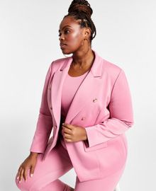 Nina Parker Trendy Plus Size Double-Breasted Blazer Created for Macys  Reviews - Jackets  Blazers - Plus Sizes - Macys at Macys