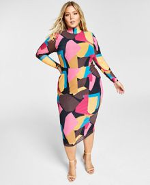 Nina Parker Trendy Plus Size Mock-Neck Bodycon Dress Created for Macys  Reviews - Dresses - Plus Sizes - Macys at Macys