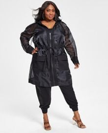 Nina Parker Trendy Plus Size Organza Anorak Jacket Created for Macys  Reviews - Jackets  Blazers - Plus Sizes - Macys at Macys