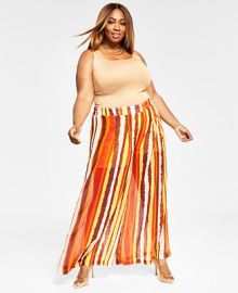 Nina Parker Trendy Plus Size Pull-On Chiffon Pants  Reviews - Pants  Capris - Plus Sizes - Macys at Macys