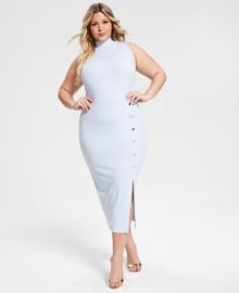 Nina Parker Trendy Plus Size Ribbed Midi Dress Created for Macys  Reviews - Dresses - Plus Sizes - Macys at Macys