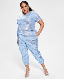 Nina Parker Trendy Plus Size Sequin Jogger Pants Created for Macys  Reviews - Pants  Capris - Plus Sizes - Macys at Macys