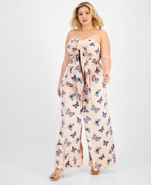 Nina Parker Trendy Plus Size Strapless Jumpsuit Created for Macys  Reviews - Pants  Capris - Plus Sizes - Macys at Macys