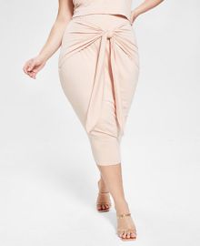 Nina Parker Trendy Plus Size Tie-Front Midi Skirt Created for Macys  Reviews - Skirts - Plus Sizes - Macys at Macys