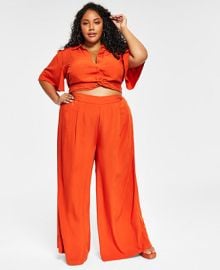 Nina Parker Trendy Plus Size Wide-Leg Pants  Reviews - Pants  Capris - Plus Sizes - Macys at Macys