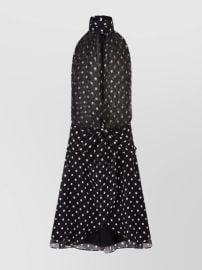 Nina Ricci Halter neck polka dot midi dress at The Fashion Square