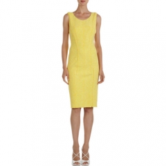 Nina Ricci Sleeveless Sheath in Lightweight Citron Tweed at Barneys