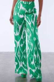 Nina Satin Wide Leg Pant - Greencombo Fashion Nova at Fashion Nova