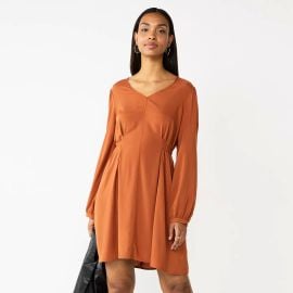 Nine West Knot Back Long Sleeve Dress at Kohls