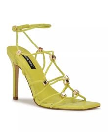 Nine West Tenor Ankle Wrap Heeled Dress Sandals at Macys