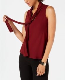 Nine West Tie Neck Blouse at Macys