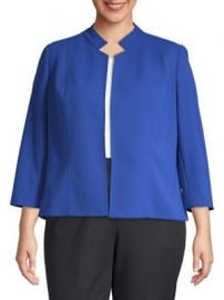 Nipon Boutique Open-Collar Jacket at Lord and Taylor