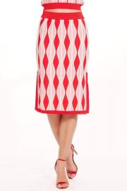 Niska Skirt In Harlequin Pink at Shop Simon