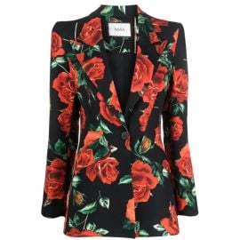 Nissa Printed Single Breasted Blazer at Wolf & Badger