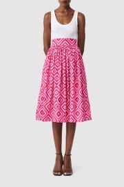 Njeri Pink Geo Skirt ndash at ELIZA CHRISTOPH