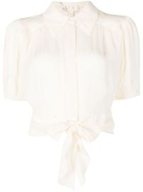 Nk Romain Cropped Silk Shirt - at Farfetch