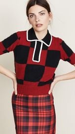 No  21 Collared Check Sweater at Shopbop