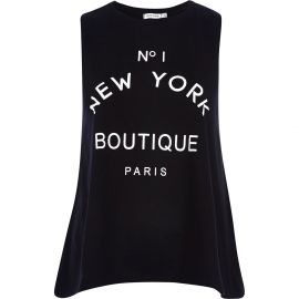 No 1 New York Boutique Paris Tank Top at River Island