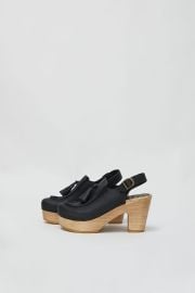 No 6 Coco Clog on Platform in Black at No 6