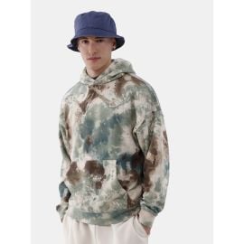 No Boundaries Oversized Fleece Hoodie with Long Sleeves in Tie Dye Camo at Walmart