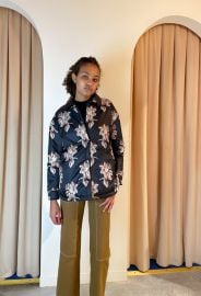 No6 Ryann Jacket - BlackCream Jacquard Floral Garmentory at Garmentory