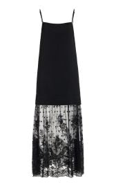 Noa Lace-Paneled Satin Midi Dress By Sea at Moda Operandi