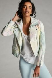 Nocturne Tie-Dye Faux Leather Moto Jacket at Anthropologie