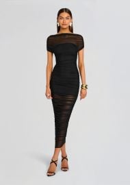 Noel Mesh Midi Dress at Retrofete