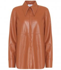 Noelle faux-leather shirt at Mytheresa