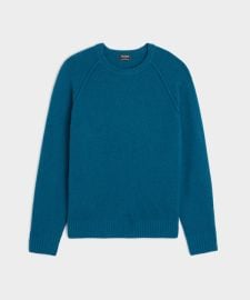 Nomad Cashmere Crewneck in Dark Teal - Todd Snyder at Todd Snyder